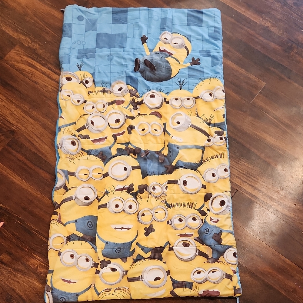 Minions Themed Blue and Yellow Sleeping Bag